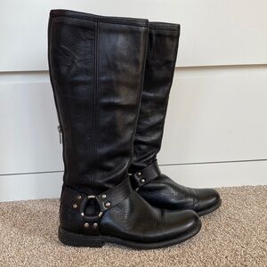 Frye Phillip 76850 Women Riding Harness Boots 5.5